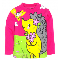 20-006224 "Funny Hedgehog" Джемпер для девочки, 1-4 года, малиновый 20-006224 "Funny Hedgehog" Джемпер для девочки, 1-4 года, малиновый